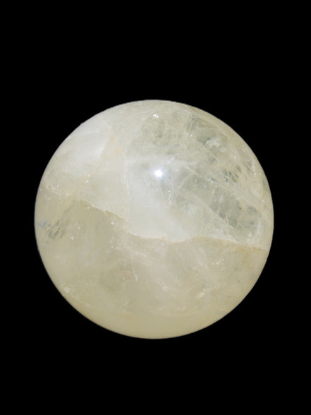 Citrine sphere 66mm 400g in bright sunshine