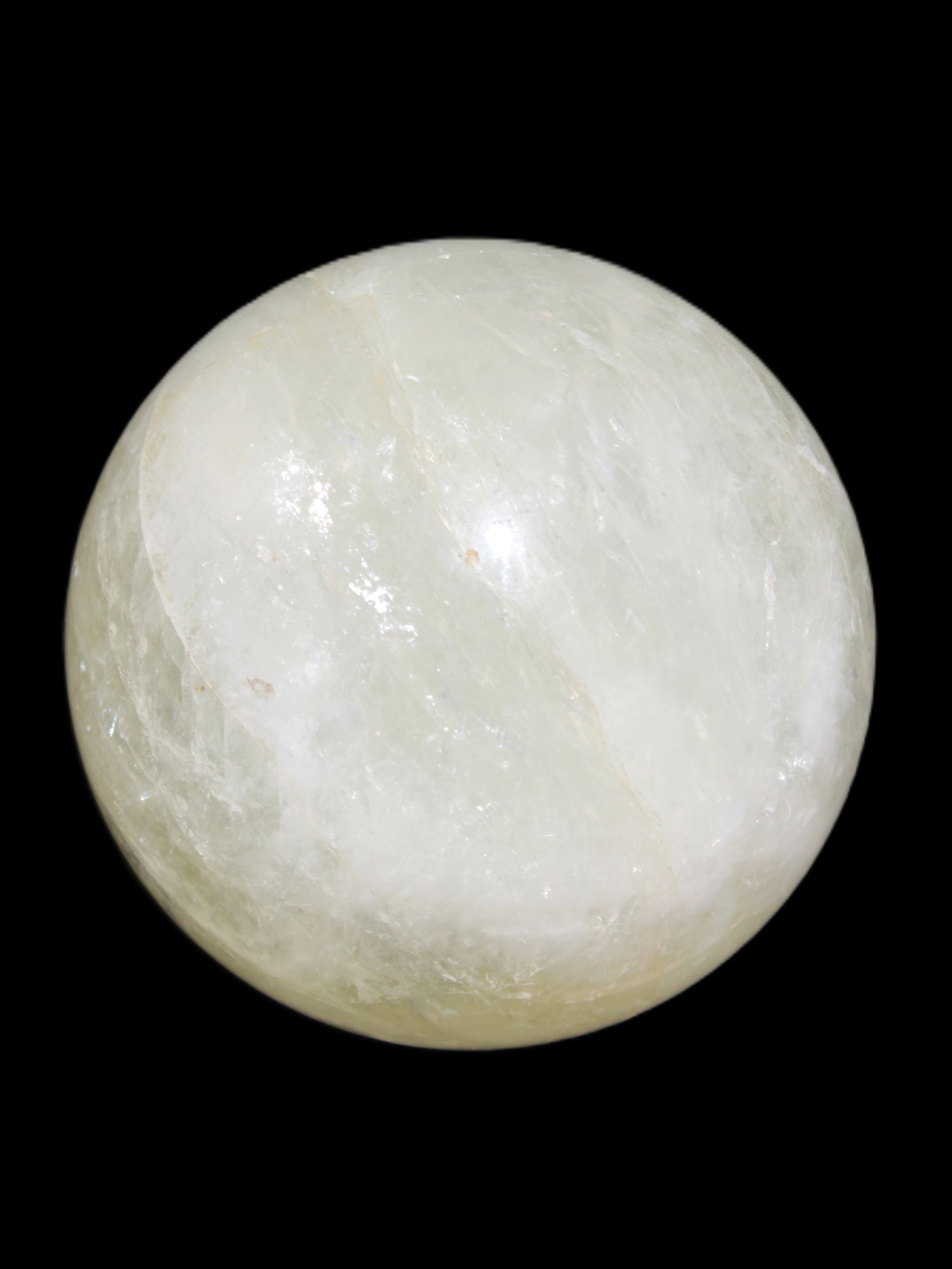 Citrine sphere 66mm 400g in bright sunshine