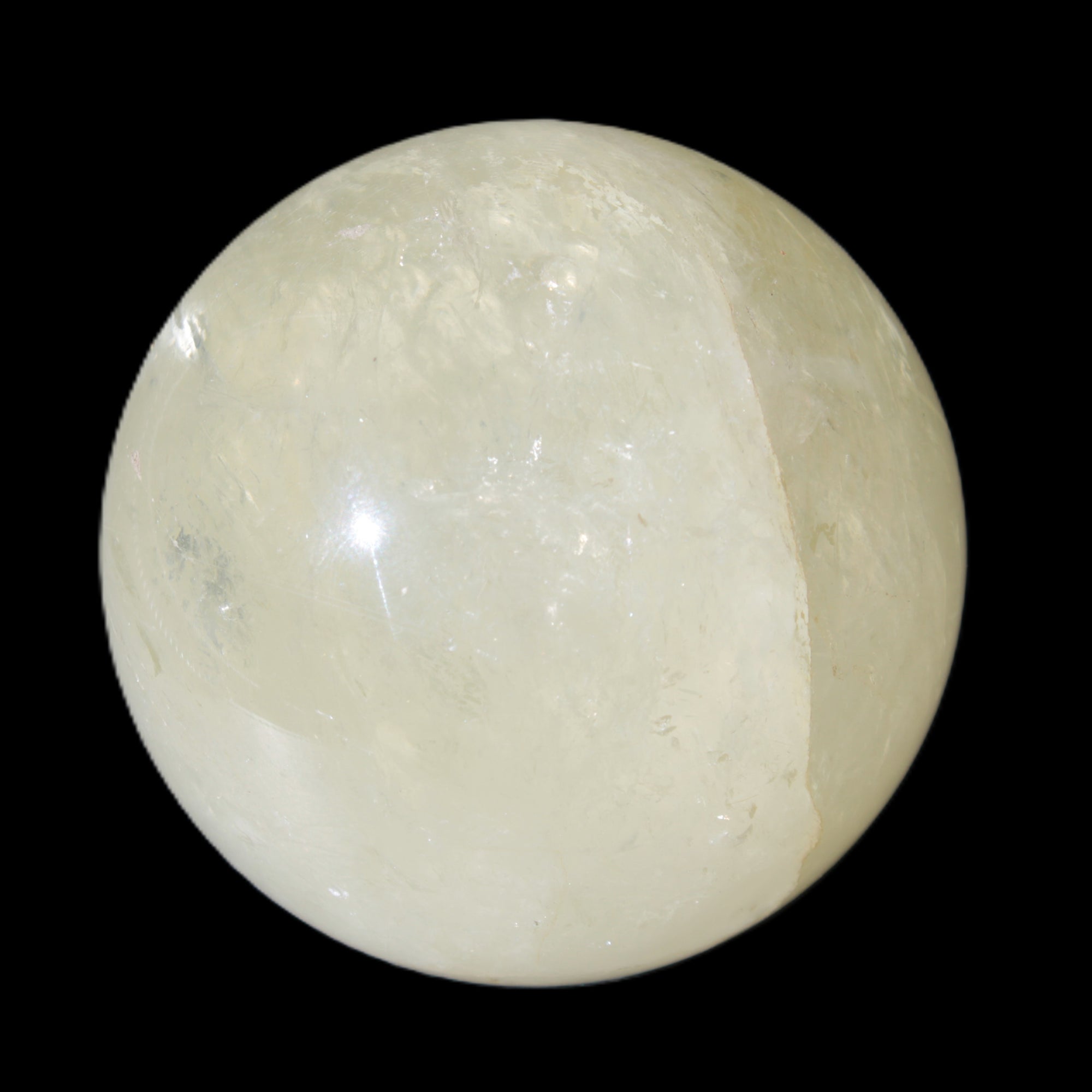 Citrine sphere 66mm 400g in bright sunshine