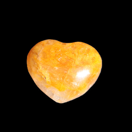 Golden Healer Quartz puffy heart 37*32mm 30g Rocks and Things Store