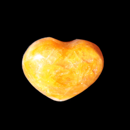 Golden Healer Quartz puffy heart 37*32mm 30g Rocks and Things Store