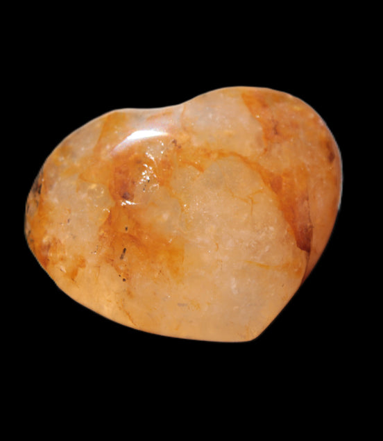 Golden Healer Quartz heart 34*30mm 20g Rocks and Things Store