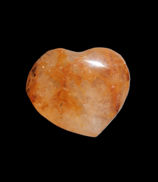 Golden Healer Quartz heart 34*30mm 20g Rocks and Things Store