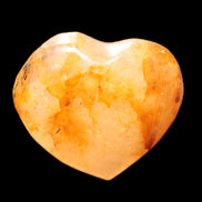 Golden Healer Quartz heart 34*30mm 20g Rocks and Things Store