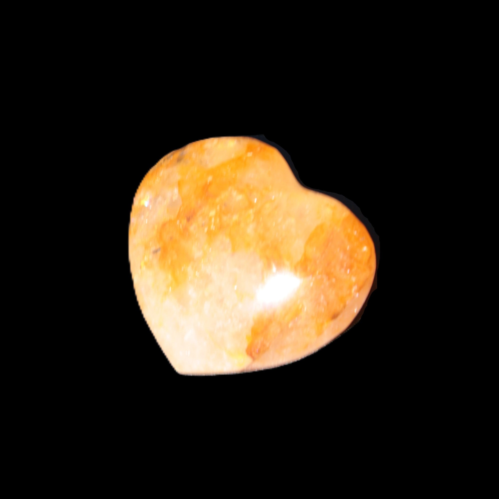 Golden Healer Quartz heart 34*30mm 20g Rocks and Things Store