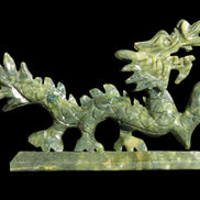 Green Jade dragon 200*28*118mm 670g in sunlight - Rocks and Things Store