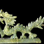 Green Jade dragon 200*28*118mm 670g in sunlight - Rocks and Things Store