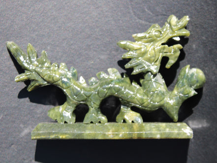 Green Jade dragon 200*28*118mm 670g Rocks and Things Store