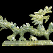 Green Jade dragon 200*28*118mm 670g in sunlight - Rocks and Things Store