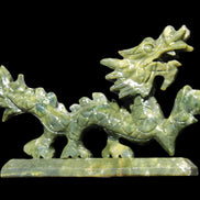 Green Jade dragon 200*28*118mm 670g in sunlight - Rocks and Things Store