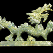 Green Jade dragon 200*28*118mm 670g in sunlight - Rocks and Things Store