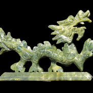 Green Jade dragon 200*28*118mm 670g in sunlight - Rocks and Things Store