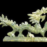 Green Jade dragon 200*28*118mm 670g in sunlight - Rocks and Things Store