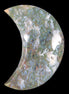 Moss Agate Moon 195*130*25mm 960g in sunshine