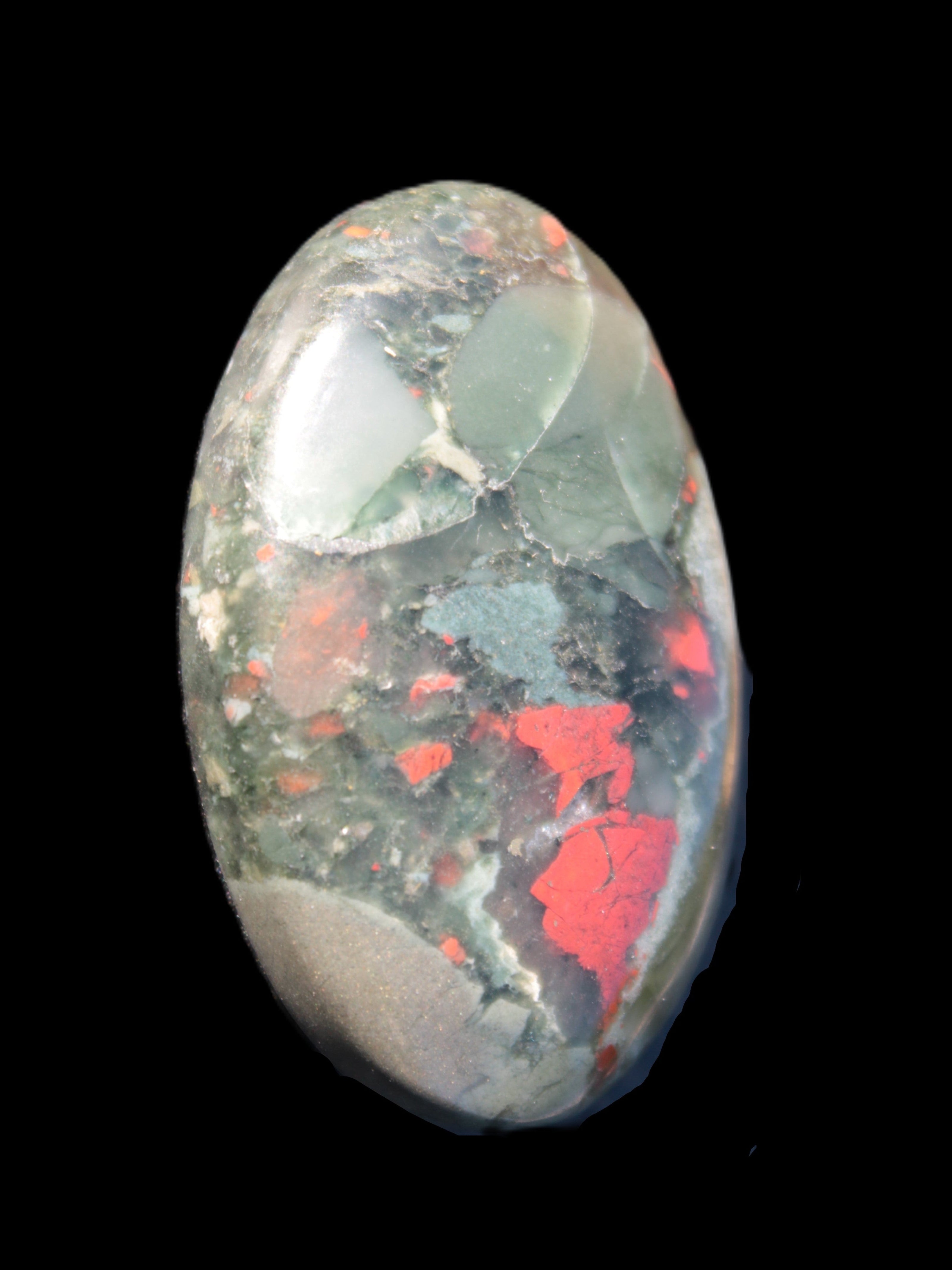 African Bloodstone palmstone 53*34mm 50g Rocks and Things Store