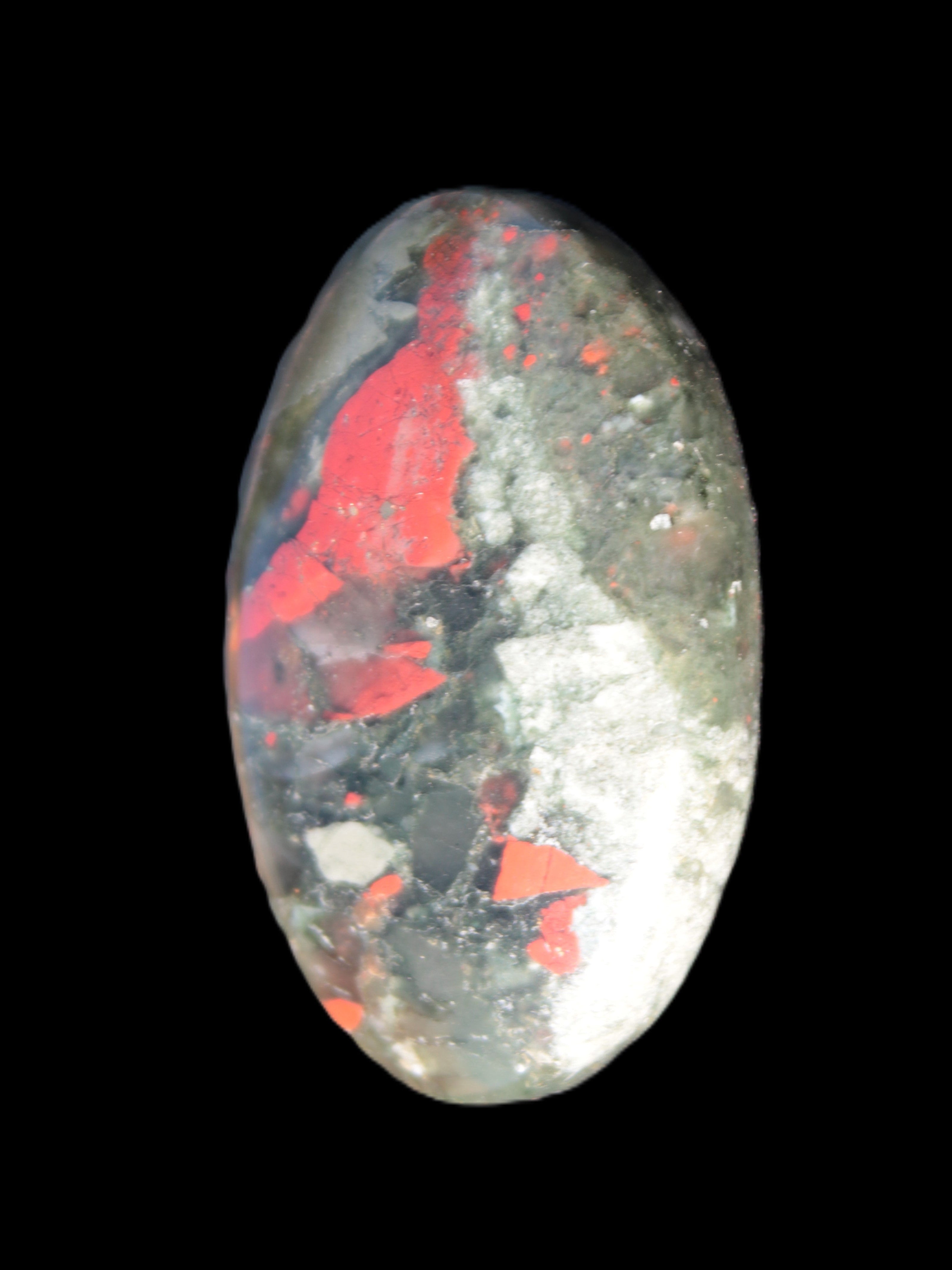 African Bloodstone palmstone 53*34mm 50g Rocks and Things Store