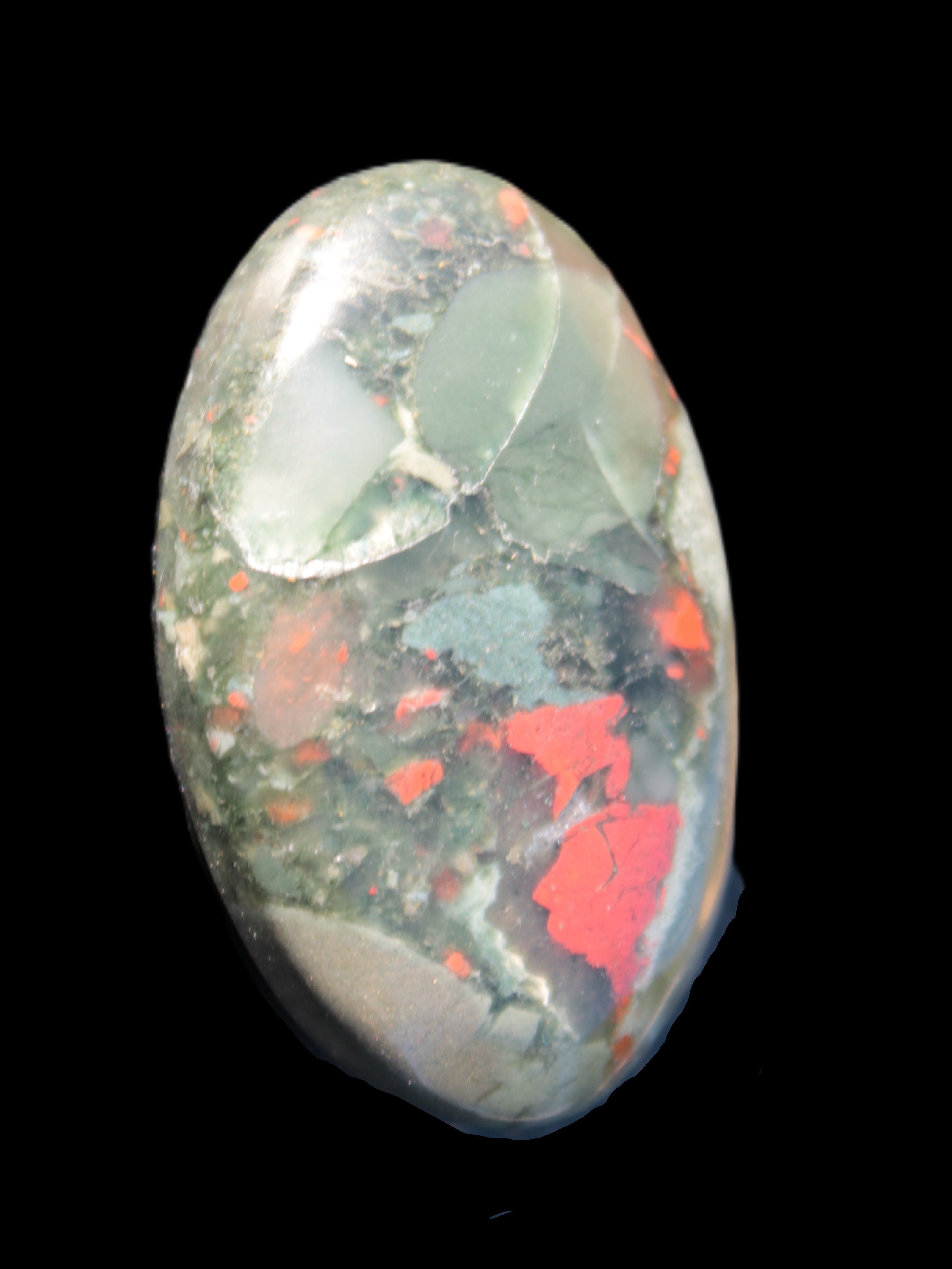 African Bloodstone palmstone 53*34mm 50g Rocks and Things Store