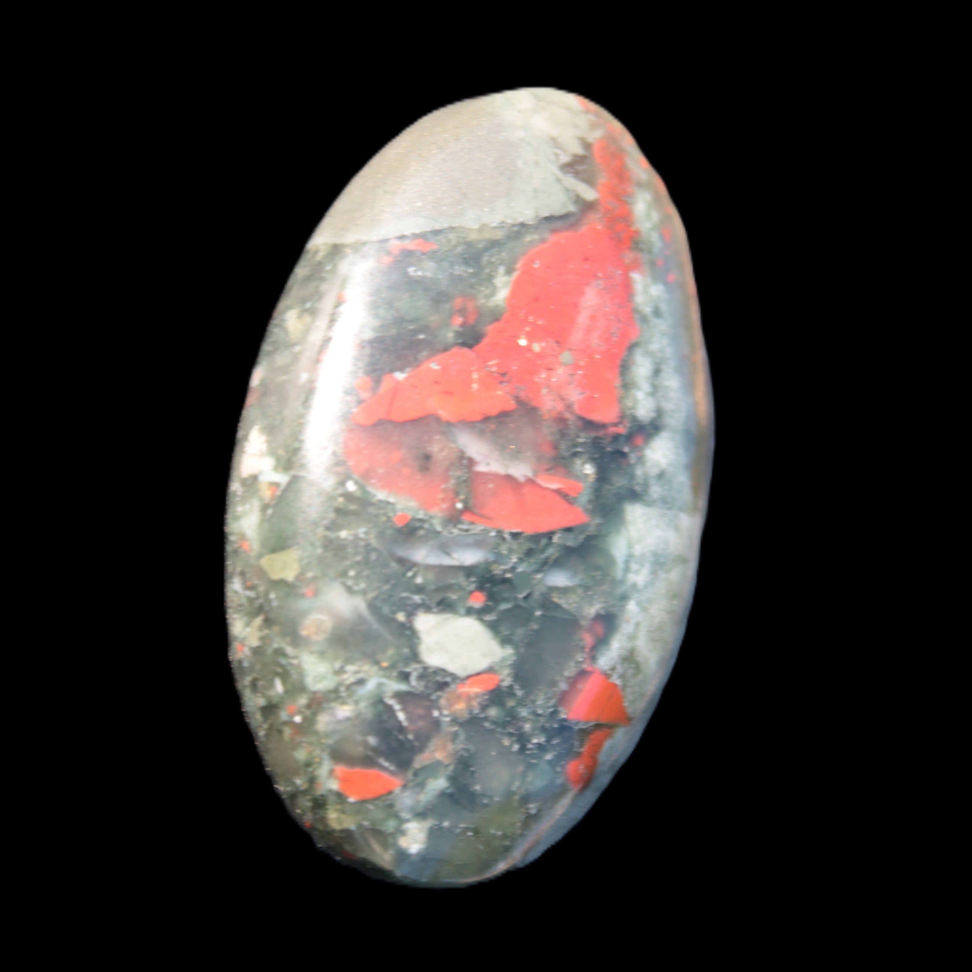 African Bloodstone palmstone 53*34mm 50g Rocks and Things Store