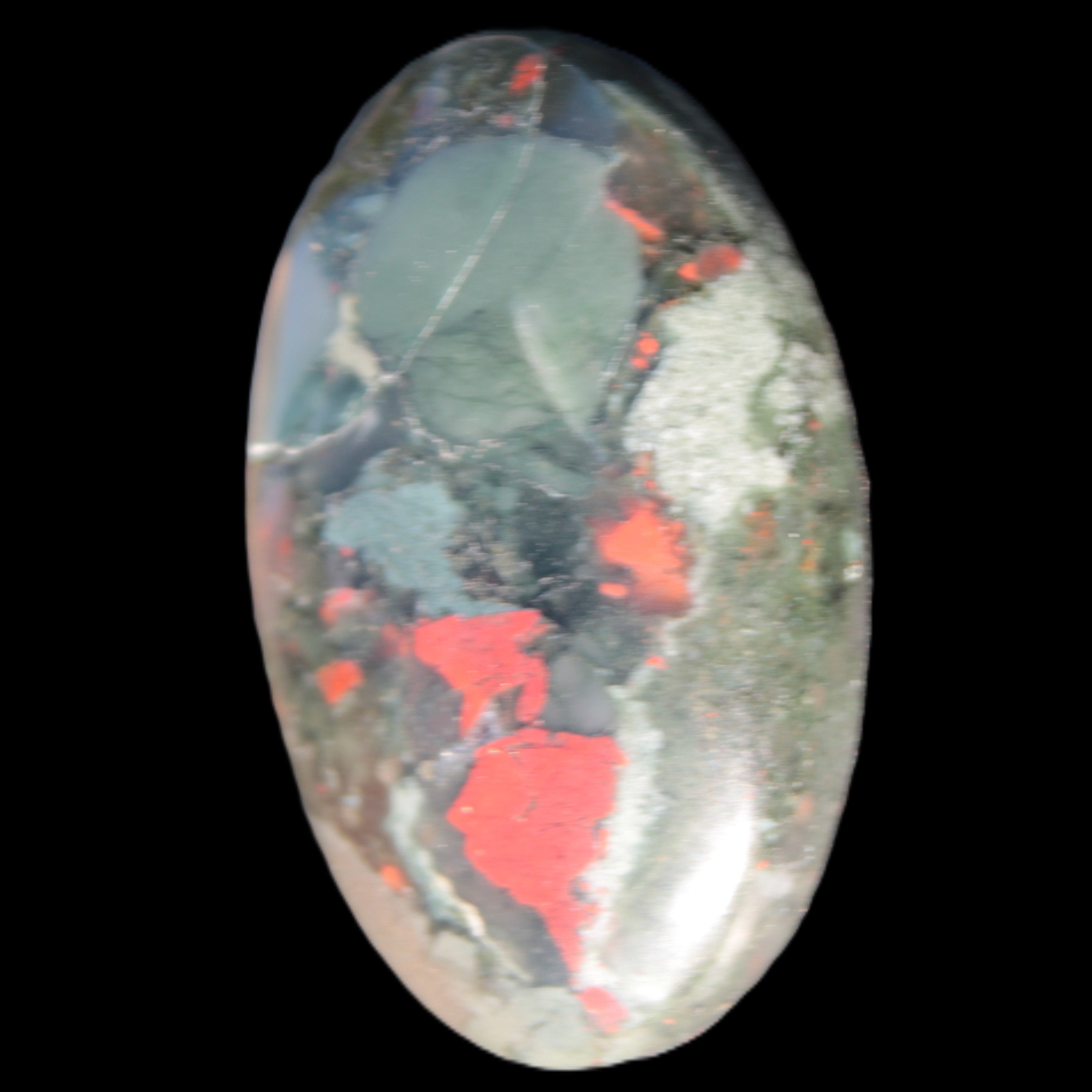 African Bloodstone palmstone 53*34mm 50g Rocks and Things Store