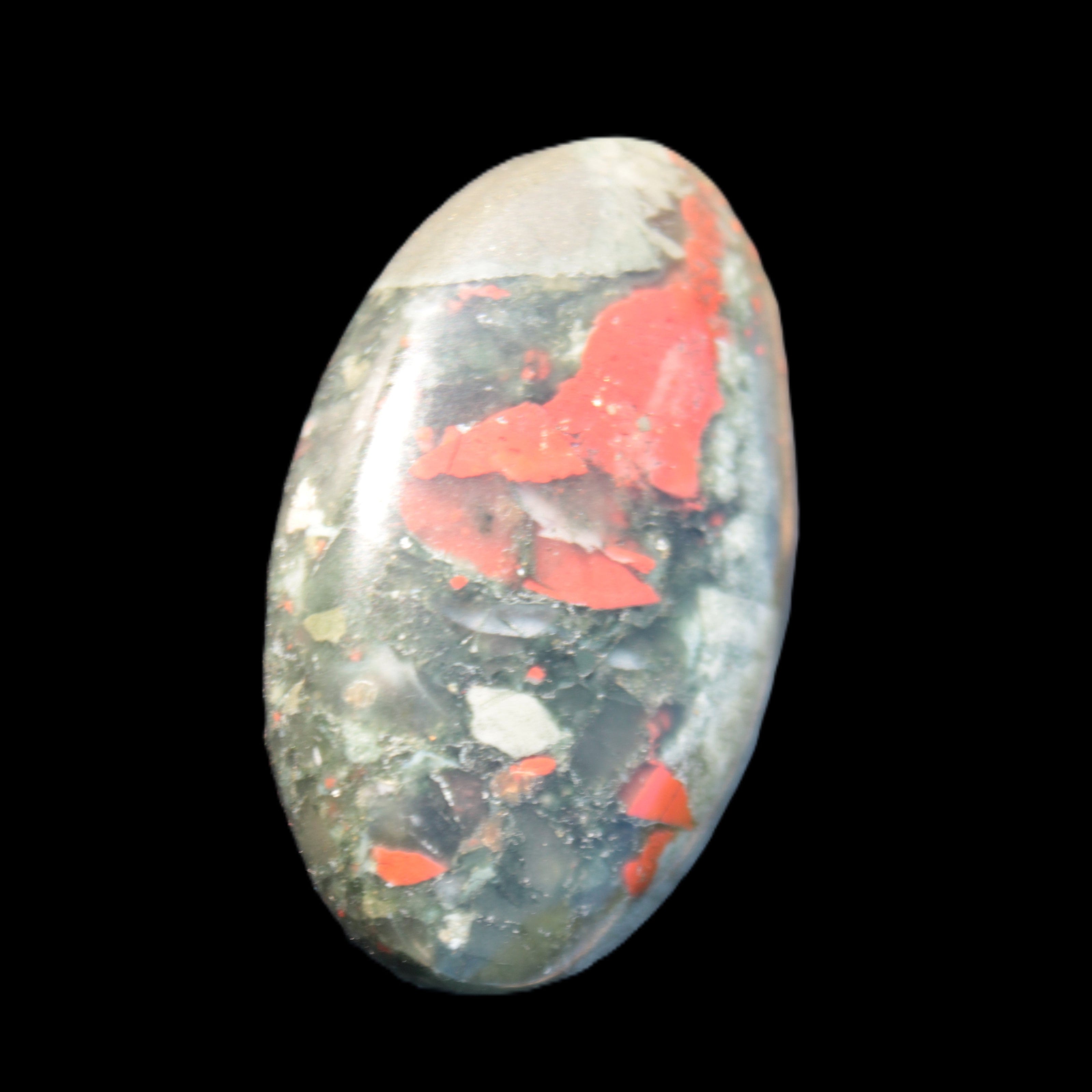 African Bloodstone palmstone 53*34mm 50g Rocks and Things Store