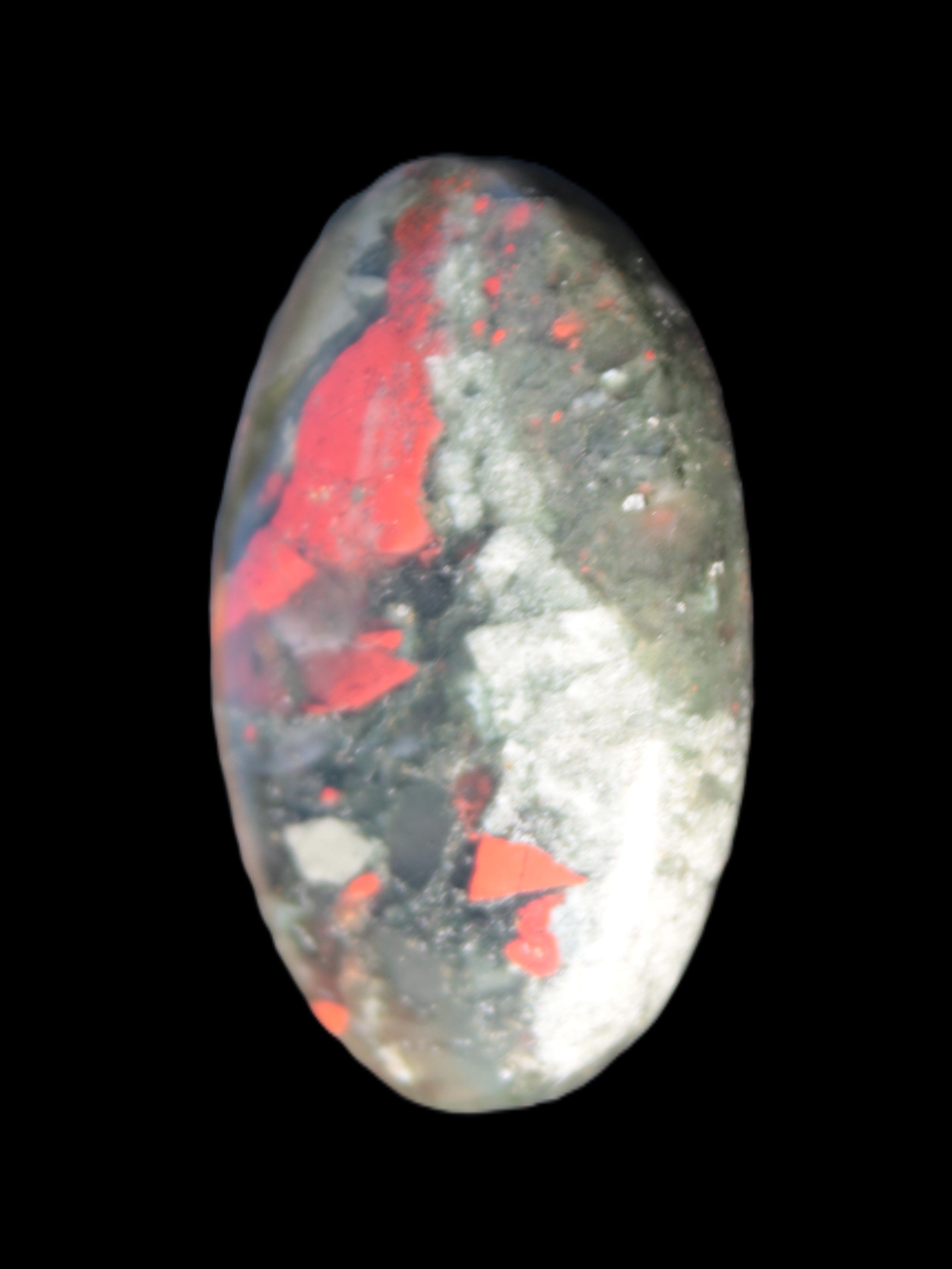 African Bloodstone palmstone 53*34mm 50g Rocks and Things Store