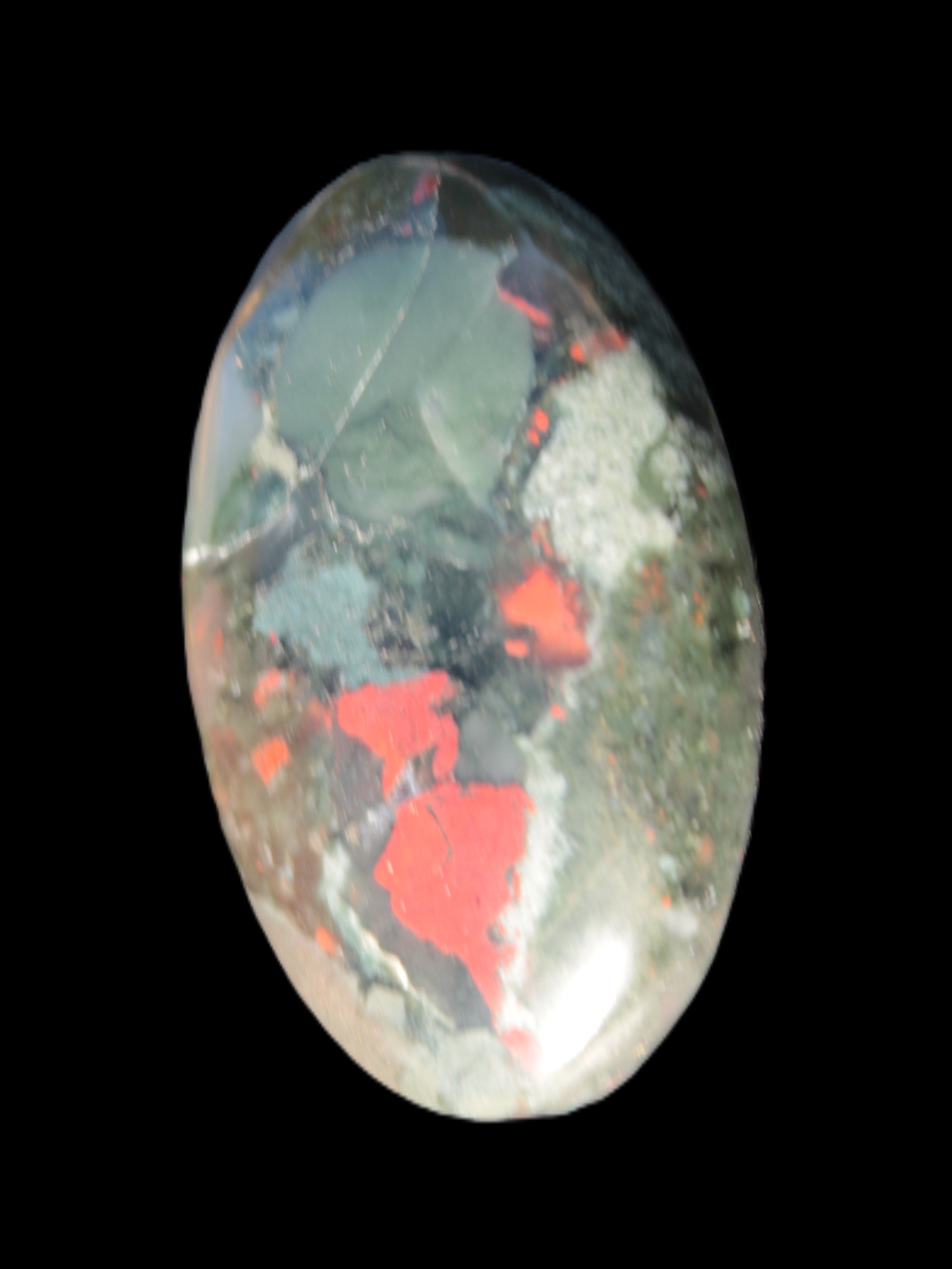 African Bloodstone palmstone 53*34mm 50g Rocks and Things Store