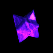 Sodalite Merkaba Star 16*26mm 8.9g  in UV light - Rocks and Things Store