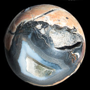 Volcano Agate sphere 119mm 2167g in sunlight - Rocks and Things Store