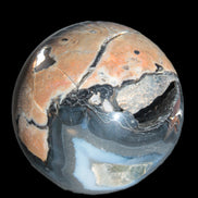 Volcano Agate sphere 119mm 2167g in sunlight - Rocks and Things Store