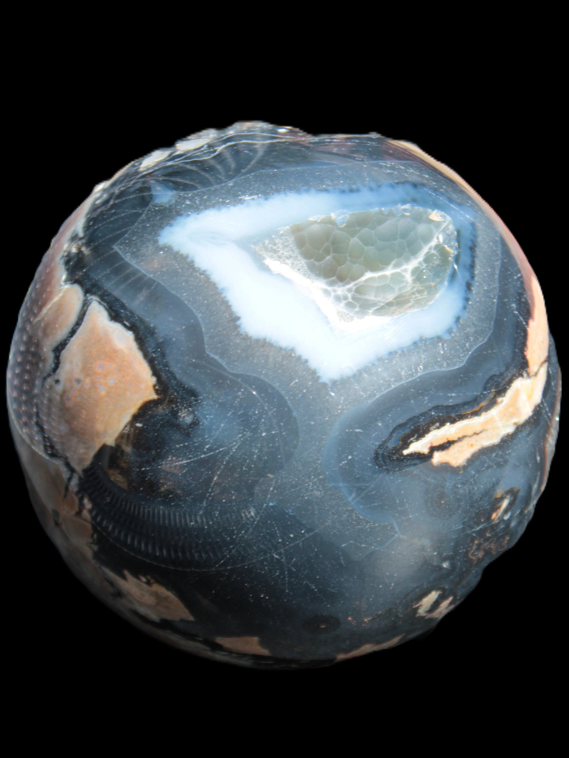 Volcano Agate sphere 119mm 2167g Rocks and Things Store