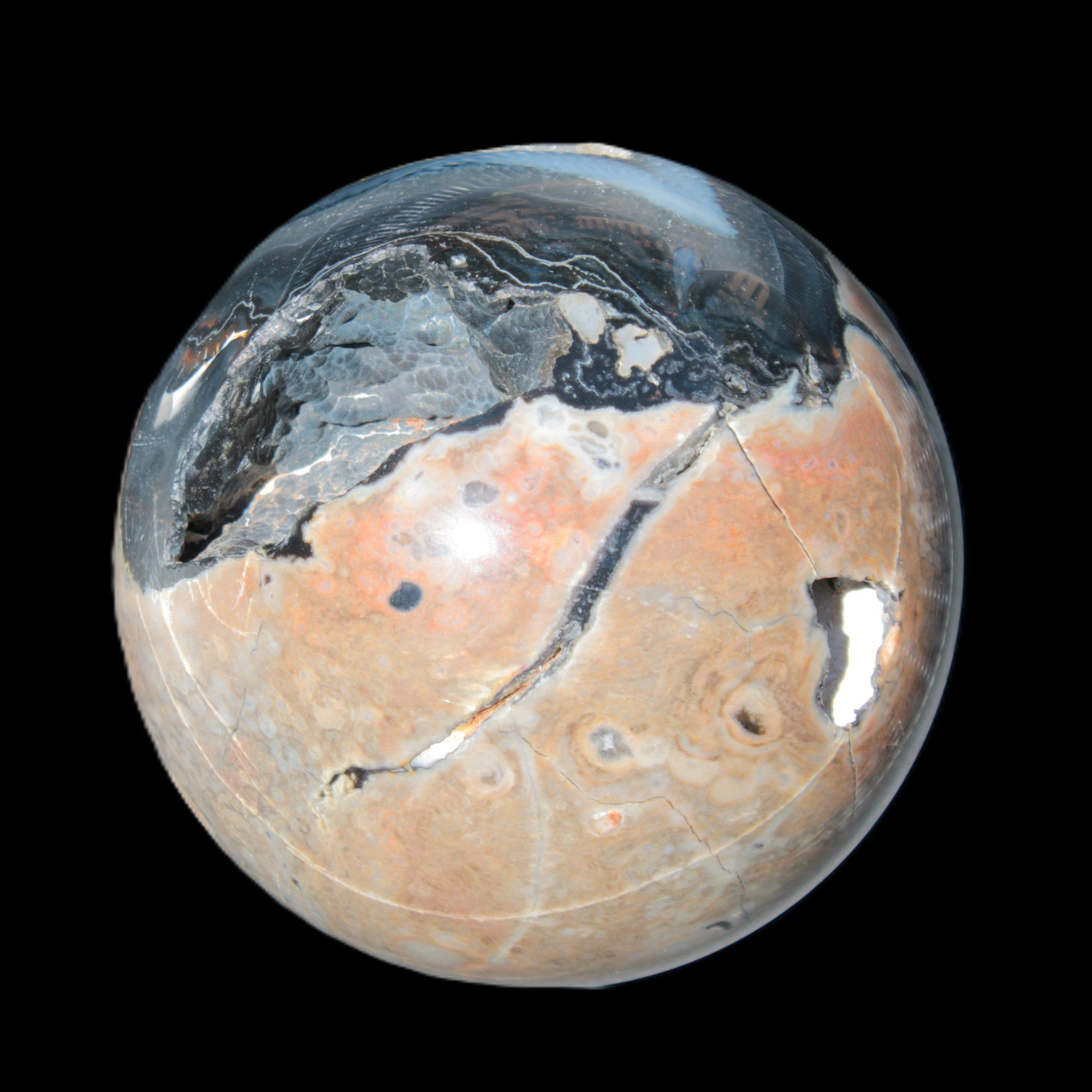Volcano Agate sphere 119mm 2167g Rocks and Things Store