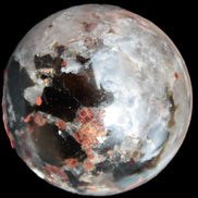 Smoky Quartz with Garnet sphere 78mm 681g Rocks and Things Store