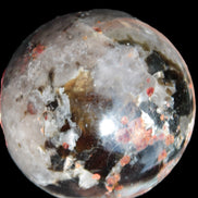 Smoky Quartz with Garnet sphere 78mm 681g Rocks and Things Store