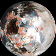 Smoky Quartz with Garnet sphere 78mm 681g Rocks and Things Store