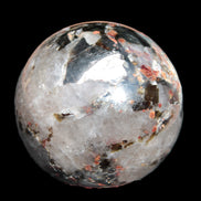 Smoky Quartz with Garnet sphere 78mm 681g Rocks and Things Store