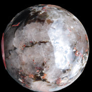 Smoky Quartz with Garnet sphere 78mm 681g Rocks and Things Store