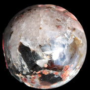 Smoky Quartz with Garnet sphere 78mm 681g Rocks and Things Store