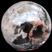 Smoky Quartz with Garnet sphere 78mm 681g Rocks and Things Store