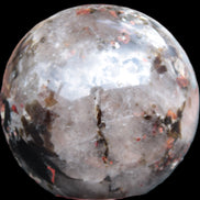 Smoky Quartz with Garnet sphere 78mm 681g Rocks and Things Store
