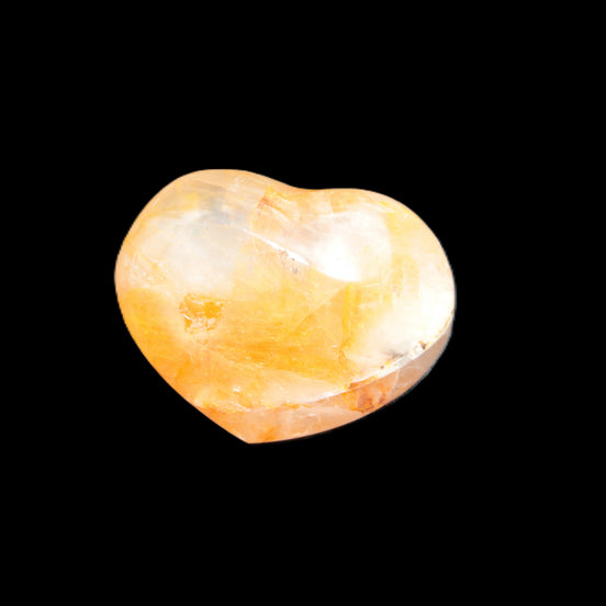 Golden Healer Quartz puffy heart from Madagascar 40*31mm 30g in sunlight - Rocks and Things Store