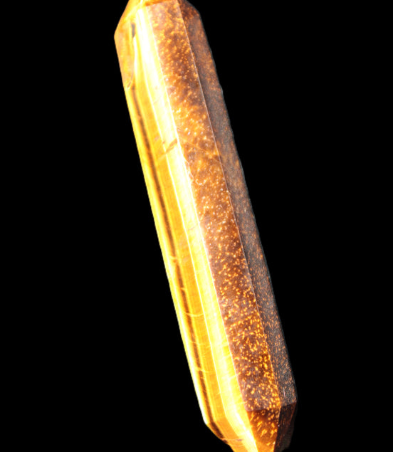 Golden Tigers Eye double-terminated large wand 141.9g Rocks and Things Store