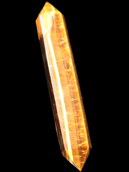 Golden Tigers Eye double-terminated large wand 141.9g Rocks and Things Store