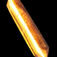 Golden Tigers Eye double-terminated large wand 141.9g Rocks and Things Store