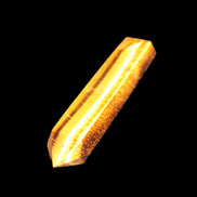Golden Tigers Eye double-terminated large wand 141.9g Rocks and Things Store