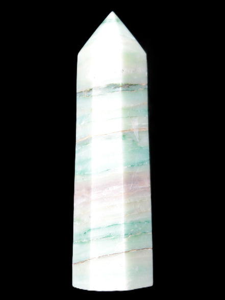 Pistachio calcite obelisk 112mm 170g Rocks and Things Store