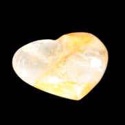 Golden Healer Quartz heart 43*35mm 26.2g - Rocks and Things Store