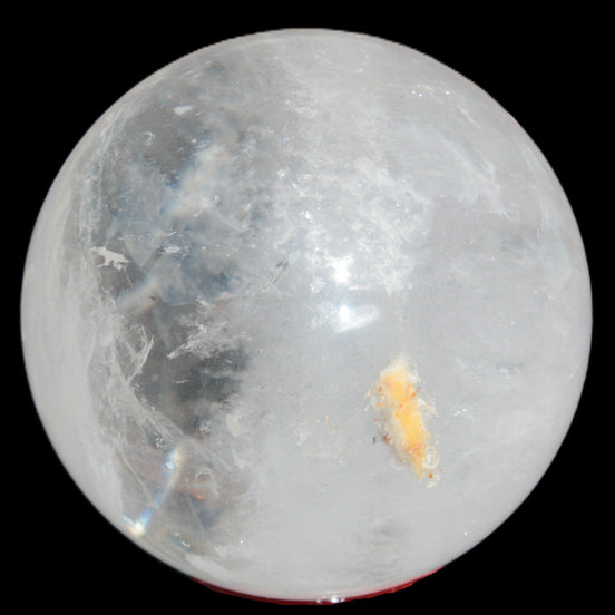 Clear Quartz Yin Yang sphere 74mm 519g in sunlight - Rocks and Things Store