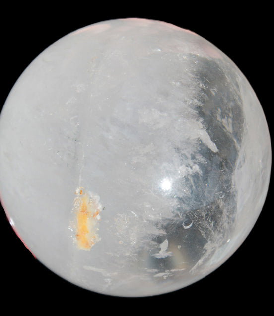 Clear Quartz Yin Yang sphere 74mm 519g Rocks and Things Store