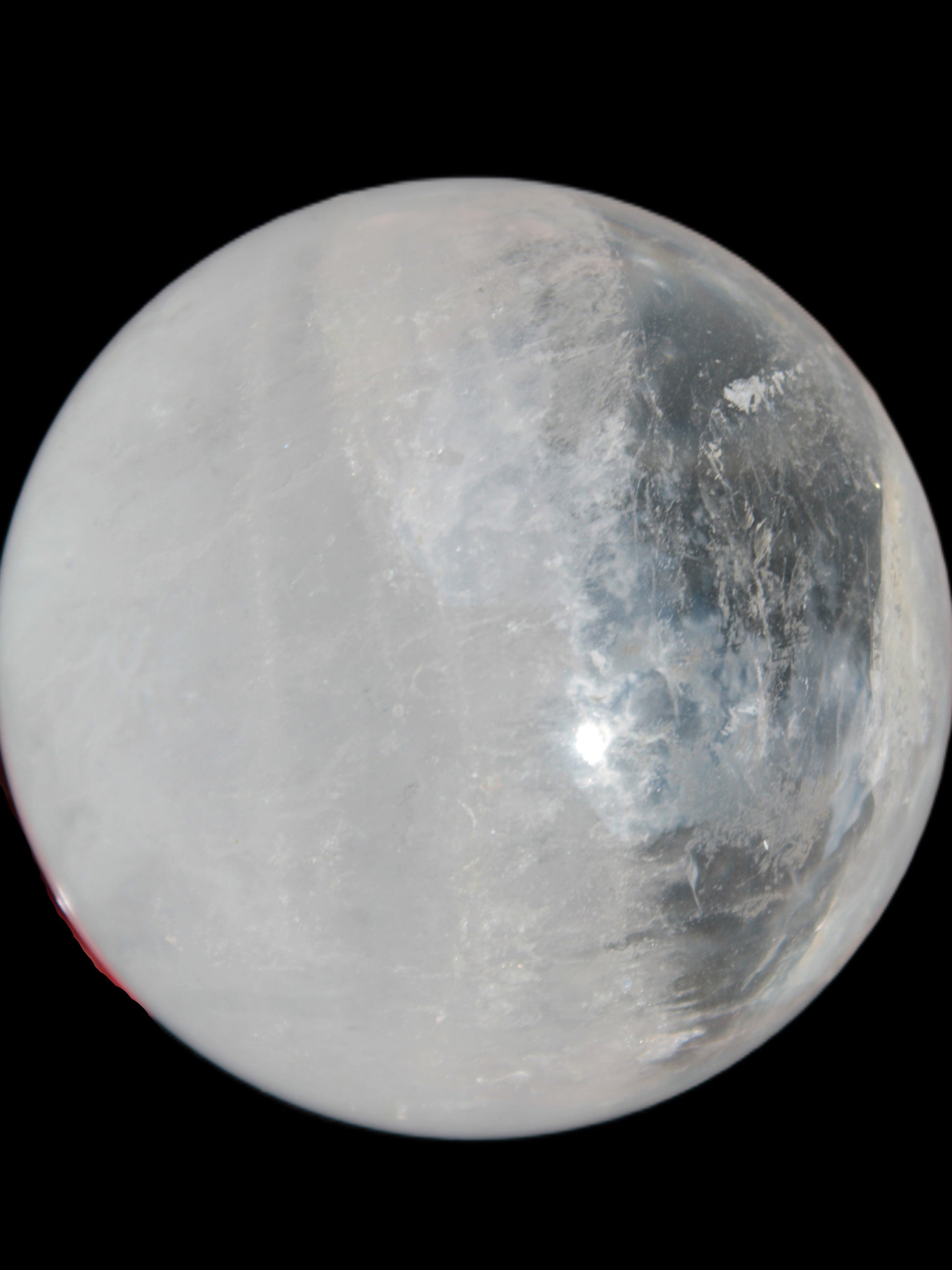 Clear Quartz Yin Yang sphere 74mm 519g Rocks and Things Store