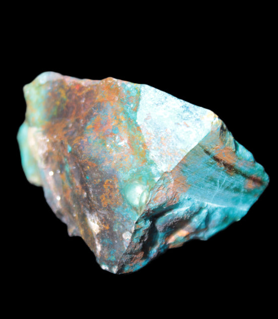 Chrysocolla rough specimen from Arizona 69*40*50*127g in sunlight -Rocks and Things Store